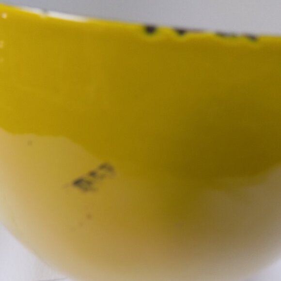 MCM DANSK Kobenstyle Yellow Enamel Tall Bowl Jens Quistgaard IHQ France Retro - Picture 4 of 12